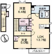 シャーメゾン レ・フレール Iの間取り画像