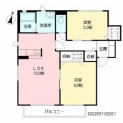 スクエアコート横尾 C棟の間取り画像