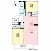 クレストタウン B棟の間取り画像