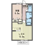 ケイズリンク加治屋Cの間取り画像