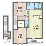 カーネーション Cの間取り画像