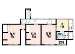 若林町貸家の間取り画像