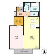 スパローハウス参番舘 Aの間取り画像