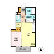 ルシール細谷 Dの間取り画像