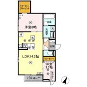 DーAxis旭 A棟の間取り画像