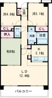 コンフォールアビタシオンの間取り画像