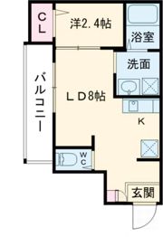 西湊町ジーイー・ディスの間取り画像