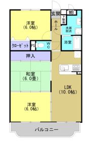 スカイヒル・Kの間取り画像