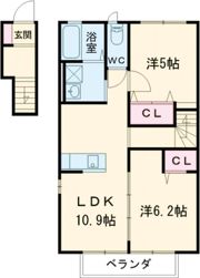 エリザベスの間取り画像