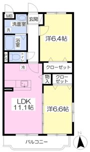 ユーミー三本松の間取り画像