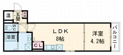 マリブガーデン堺駅前の間取り画像