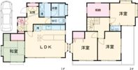 あきる野市野辺貸家の間取り画像