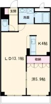 ロイヤルコーポ中川の間取り画像