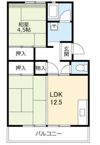 UR 泉南一丘団地 49棟の間取り画像