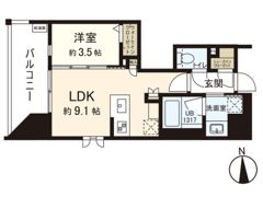 シーズンフラッツ仙台鉄砲町の間取り画像