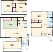 山手2貸家 4SLDK【米軍向け】の間取り画像