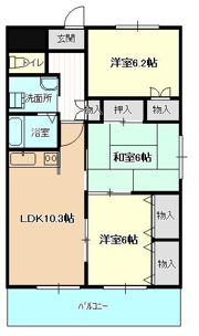 フレアシェルKの間取り画像