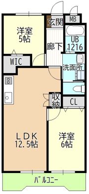メゾン木村306の間取り画像