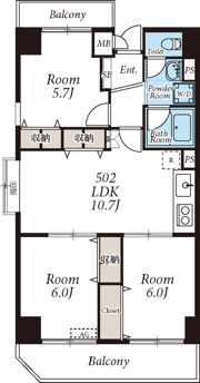 CREA・Hの間取り画像
