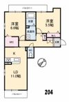 ベレオ大宮の間取り画像