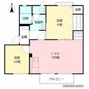 ウイズN A棟の間取り画像