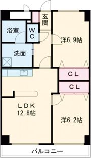 スカイヴィレッジ大宮の間取り画像