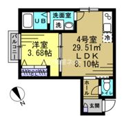 KH谷津の間取り画像