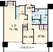 プレミスト旭川ザ・タワーの間取り画像