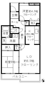 コーポレート小金井梶野通り5号棟の間取り画像