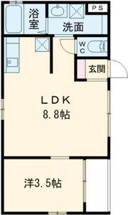 パレシェーヌデクールⅢの間取り画像
