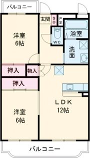 グランディールⅢの間取り画像