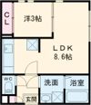 REGALEST健軍Ⅱの間取り画像