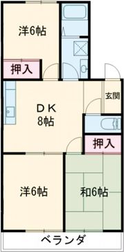 メゾンポアールA棟の間取り画像