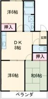 メゾンポアールA棟の間取り画像