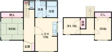 水城2丁目戸建て物件の間取り画像