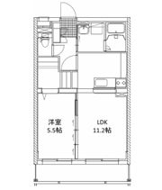 クオーレ津守の間取り画像
