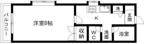 ベック12番館の間取り画像
