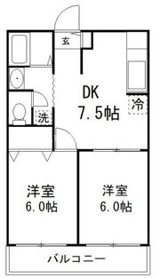 メゾンナカムラⅤの間取り画像