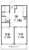 メゾンナカムラⅤの間取り画像