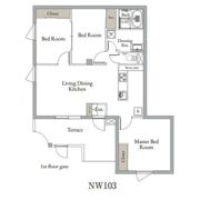 ベルメゾン中村橋ノース NWの間取り画像