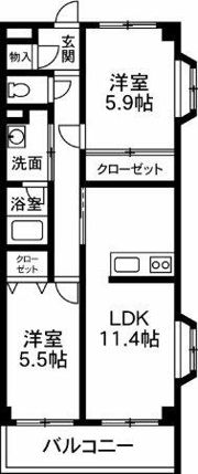 K＆Aパレスの間取り画像