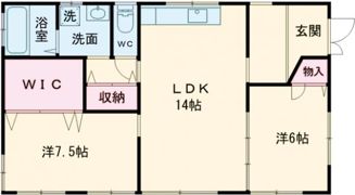 姫小川野村戸建借家の間取り画像
