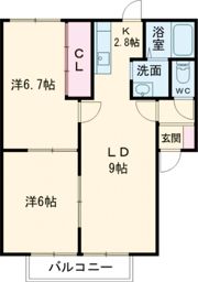 オークビレッジⅡの間取り画像