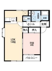 ニュー，シャトー D棟の間取り画像
