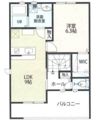 LOTUS西横地の間取り画像