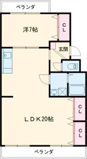 レヂデンス尾崎の間取り画像