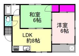 大原マンションの間取り画像