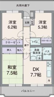 アビタシオン松長の間取り画像
