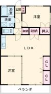 ローズハイムⅡの間取り画像