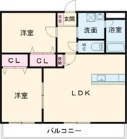 コーポラスフラワーの間取り画像